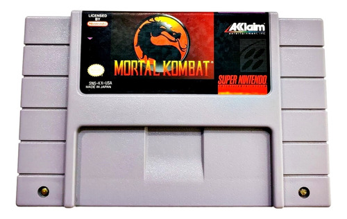 Jogo De Super Nintendo,  Mortal Kombat 1