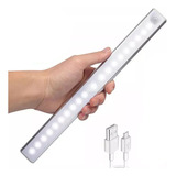 Luz Led Noche Sensor Movimiento Recargable Usb 20cm Oferta