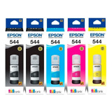 5 Tintas 544 Epson L3110 L3150 L3210 L3250 L3251 L5190 L5290