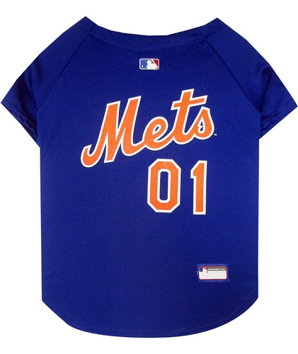 Mlb Jersey Perros Y Gatos De Béisbol New York Mets Pet...