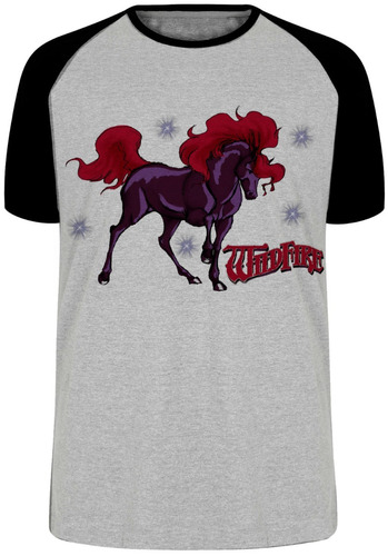 Camiseta Luxo Cavalo De Fogo Princesa Sarah Wild Fire Desenh