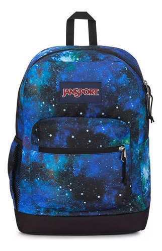 Jansport Mochila Cross Town Plus Cyberspace Galaxy Jns211 Color Azul Diseño De La Tela Galaxia