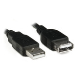 Cabo Usb 2.0 Extensão 3 Mt Extensor Macho Fêmea Pluscable