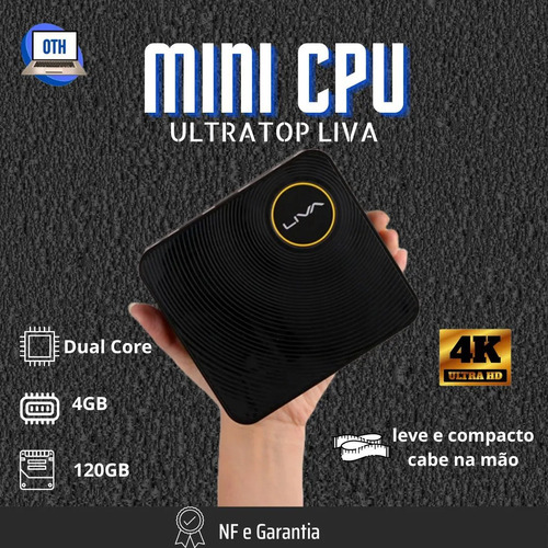 Mini Cpu, Ultratop Liva, Dual Core, 4gb, Ssd-120gb, Win 10