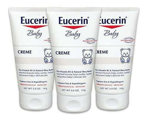 Eucerin Baby Cream , Hypoallergenic & Fragrance Free, G