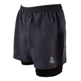 Short Con Calza Hombre Bermuda Running Black Rock Trun Cuota