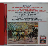 Manuel De Falla  El Sombrero De Tres Picos Cd 1987 Usa