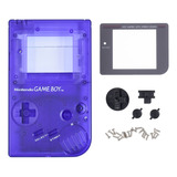 Carcasa Para Game Boy Dmg Transparente Color Midnight Blue