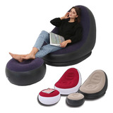 Sofa Puff, Sillon De Descanso Inflable Con Pedal 