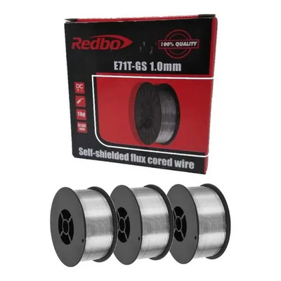 Kit 3 Rollos Microalambre Soldar RedBo 1kg 1mm Flux Acero Sin Gas | MercadoLibre