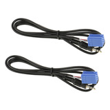2pcs 3,5mm Aux Cable De Adaptador De Mp3 Audio Electrónica