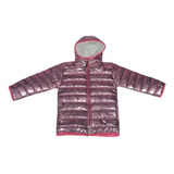 Campera Puffer Nena Con Abrigo Metalizada Chaqueta Hermosa