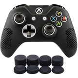 Funda Silicon Xbox One S Negro + Grips Profesionales Gratis