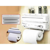 Dispensador Triple , Soporte De Papel Alusa ,aluminio Nova