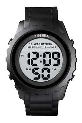 Reloj Tressa Manny Hombre Sumergible Alarma Cronometro Dual 