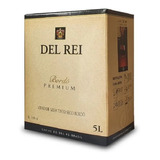 Vinho Del Rei Bag In Box 5l Bordô Tinto Seco Premium 