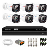 Kit Cftv 6 Cameras Segurança 1080p Full Hd Dvr Intelbras 8ch