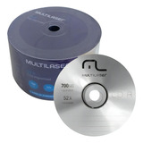 100 Cd-r Multilaser 700mb 80min 52x Logo