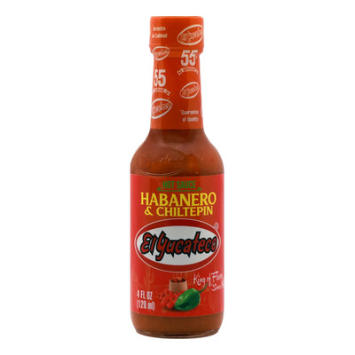 Salsa Picante Habanero Y Chiltepín El Yucateco 120 Ml. | MercadoLibre