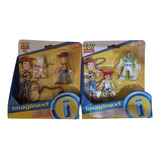 Lote 4 Figuras Toy Story Imaginext Buzz Woody Forky Jessie