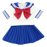 Anime Kids Girl's Japan School Uniform Sailor Dress