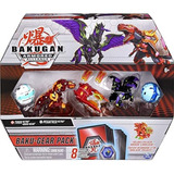 Bakugan Baku-gear 4-pack, Trox Ultra Con Baku-gear Y Pegatri