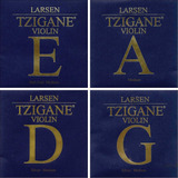 Tzigane - Juego De Cuerdas Para Violín 4/4,  Mediano, Con Pu