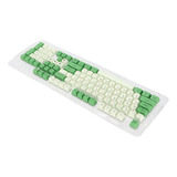 Teclado Keycaps 108 Teclas Matcha Green Theme Pbt Material