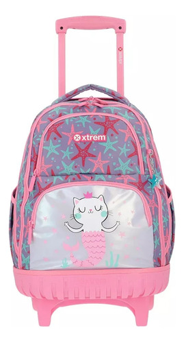 Mochila Samsonite Xtrem Gatito Sirena C/carro Ruedas Origina