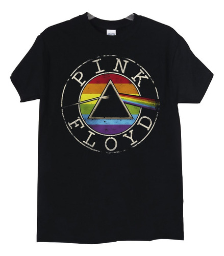 Polera Pink Floyd Vintage Logo Prisma Rock Abominatron