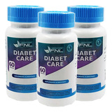 3x Diabet Care Fnl 60 Cap Ayuda Control Glucosa Canela Maqui