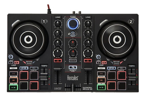 Controlador Dj Hercules Inpulse 200 Djcontrol 2 Canales