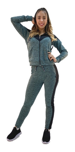 Conjunto Justina Campera Y Pantalon Lycra Premium - Aerofit 