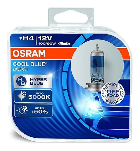 Bombillos Osram H4 Cool Blue Hyper+ 100/90w