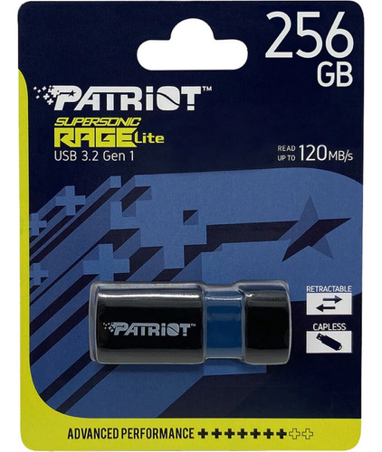 Pendrive Patriot Rage Lite 256gb Usb 3.2 Gen 1 Windows Mac