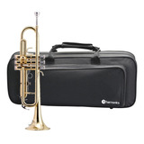 Trompete Bb (si Bemol) Laqueado Harmonics + Case Luxo 