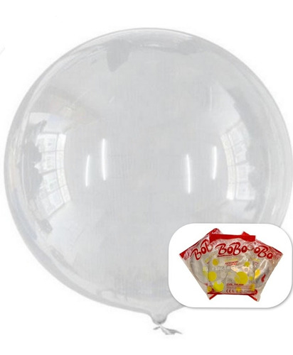 50 Globos Burbuja Bobo 24 Pul/60cm Transparente Pvc Mayoreo