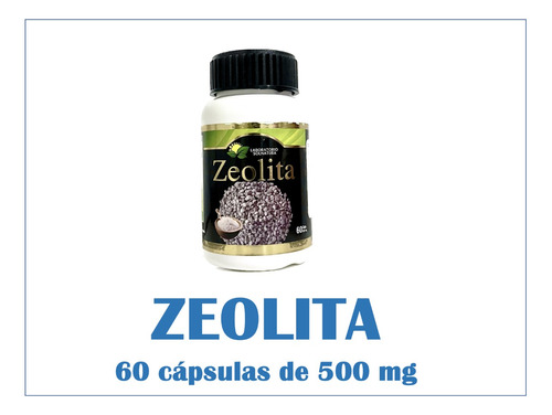 Zeolita Micronizada 60 Capsulas 500mg 100% Natural