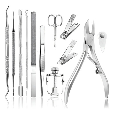 Kit De 13pzs Podólogo Alicate,pinza,guiadores Y Cucharilla | MercadoLibre