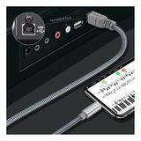 Lmuboy Cable Lightning A Usb-b Midi Para iPad/iPhone, Cable