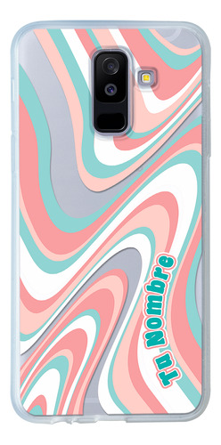 Funda Para Galaxy Para Mujer Curvas Rosas Con Tu Nombre