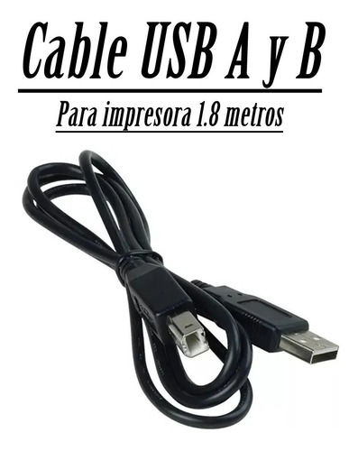 Cable Impresora Usb A Y B