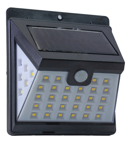 Lámpara De 40 Leds Aplique Pared Solar Con Sensor Pack X 2 U