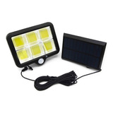 Foco Solar Split Sensor Movimiento 150 Leds / Color De La Carcasa Negro Color De La Luz Blanca 3.7v