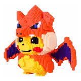 Set De Construcción 3d Pikachu Charizard Mini Blocks Pokémon