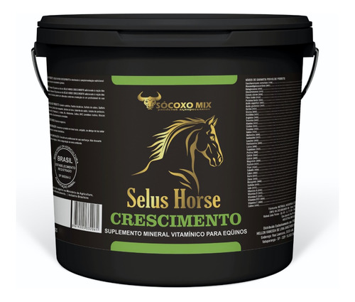 Suplemento Para Potros Crescer -sélus Horse Crescimento 10kg