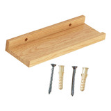 Estante De Pared Flotante Para 60cmx12cm De Madera