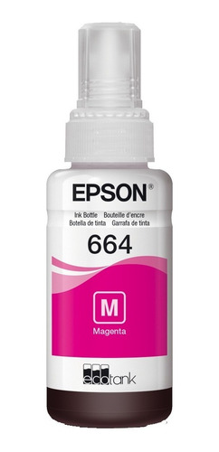 Botella Tinta Epson T664 Original Magenta 70 Ml T664320