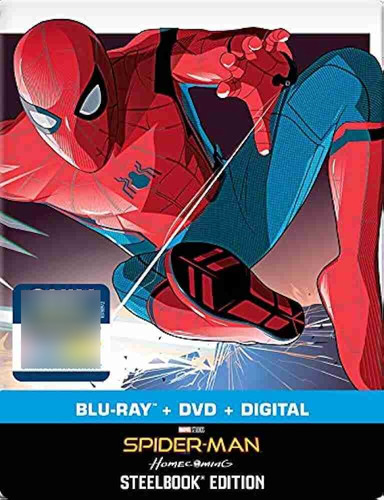 Steelbook Blu Ray +dvd Homem Aranha De Volta Ao Lar (sem Pt)