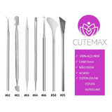 Kit Manicure Pedicure Profissional Instrumentos 7 Peças Inox